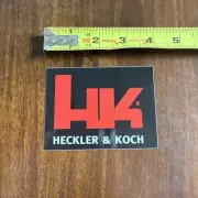 HK HECKLER & KOCH FIREARMS DECAL/STICKER 4"X3"