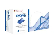 10x Box Cranberry Evolve Nitrile Exam Gloves Powder Free 2 mil Medium 3000pcs