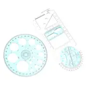 2pcs Geometric Stencil Template Art Painting Template Drawing Template Rulers