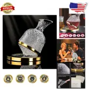 Stylish Lead-Free Wine Decanter Set - Ideal Gift for Wine Lovers & Connoisseurs