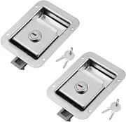 ETHZZLE 1 Set Flush Paddle Latch Heavy Duty Lock for Trailers Rvs and Toolboxes User Friendly Operation Versatile Security for Trucks and Containers