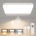 FULEN Motion Sensor Ceiling Light Fixture, Cordless Closet Light Battery Oper...