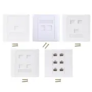 86 Type Computer Socket Panel CAT5E Network Module RJ45 Cable Outlet