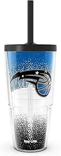Tervis NBA Orlando Magic - Defend Made in USA Double Walled Insulated Tumbler Travel Cup Keeps Drinks Cold & Hot, 24oz with Straw Lid, Classic
