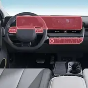 Kaecad Car Interior Film Dashboard Piano Board Shift Center Console Anti-Scratch Transparent TPU Protection Film Accessories，for Hyundai IONIQ 5 22-2024 (Style for RHD)