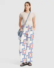 Chantel Wide Leg Pants Side Tape