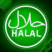 YvuYamg Halal Neon Signs for Wall Decor Dimmable Led Green Neon Light Signs for Beef Chicken Candy Snack,Halal Hanging Door Sign Light