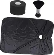 DECORNIJIA 1 Set Haircut Cape with Neck Cover Brush Professional Hair Cutting Apron for Salon Use Easy to Wear Clean Efficient Hair Clipping Protection Barber