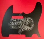 Hamsa Hand Good Luck Telecaster Pickguard engraved Metal