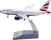 Pre-Built Model Aircraft 15CM 1/200 Scale Finished Aircraft Die-cast Model for British Airways A318 G-EUNB Airplane Replica Miniature Airplane Model