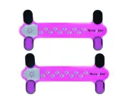 2x Nite Ize NiteDawg 17cm LED Glow/Flash Light Pets/Dog Collar Cover Neon Pink