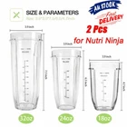 AU 2 Pack 32oz /24 oz Replacement Cup Mug for Nutri Ninja Bullet Parts Auto IQ