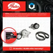 Drive Belt Kit fits CITROEN DS3 1.4D 10 to 15 Set Gates 16112774 1611277480 New