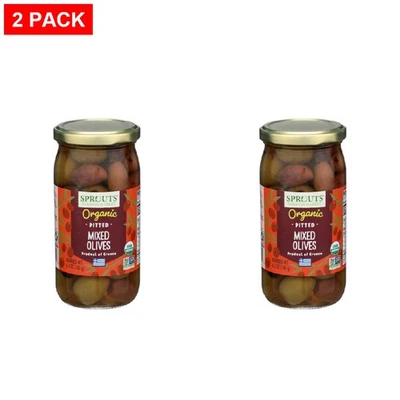 2 Pack - Sprouts Organic Pitted Mixed Olives 6.3 oz