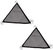 2 pcs Bearded Dragon Hammock Pack, Geckos Hammock Rocking Recliner Lizard Hammock Reptiles Reclining Chair Lizard Geckos Hammock Pet Animal Mesh Surface (13'' x 13'' x 13'')