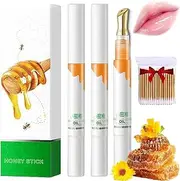 3pcs Transparent Colorless Moisturizing Lip Plumping Essence,Honey Moisturizing Lip Essence,No-Sticky Long-Lasting Moisture