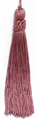 Light Rose Pink 5.5" Chainette Tassels Flamingo Feather [Set of 10]