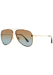 Tom Ford Leon Aviator-style Sunglasses - Gold ONE SIZE