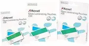 Rexel 2 X 180 Micron Laminating Pouch Badges 50 Pack, 98 mm Width