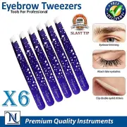 X6 Professional Eyebrow Tweezers Slant Tip Precision Hair Tweezer for Men&Women