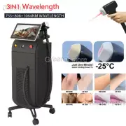 755nm 808nm 1064nm Epilation Diode Laser Hair Removal Machine PRO Ice Titanium