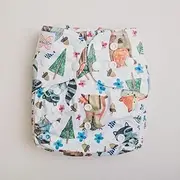 Monarch Reusable Pocket Cloth Nappy, Woodland Friends