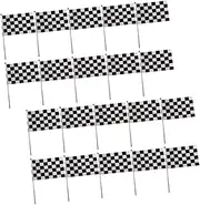 BESPORTBLE 25pcs Checkered Flag Race Flags for Birthday Decorations Car Decor Boys and Girls Car Decorations