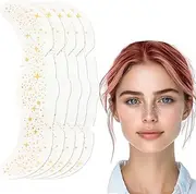 5 PCS Gold Freckles Face Tattoo Glitter Face Makeup Patches Sparkle Freckles Temporary Tattoo Waterproof Freckle Stickers Face Patch for Women