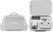 Case for DJI Mini 4K / Mini 2 SE, PortableLeather PU Case for DJI Mini 4K / Mini 2 SE and Controller Accessories, Compact Storage Travel Case with Should Strap (Large)
