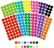 Adhesive Dots, Colourful, Writeable Dots Stickers, Marking Dots, Self-Adhesive Round Adhesive Dots, Colour Coding Labels for Office, Home, School, Crafts (Pack of 36)
