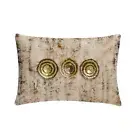Couch Lumbar Cushion Case Gold 12 x 16 inch, Sofa Decor Linen - Gold Eonian