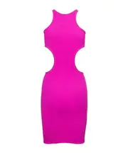 Cut-out dress One size Pink