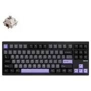 MCHOSE GX87 Ultra Wireless Aluminium Keyboard Black Purple