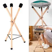 Universal Tongue Hand Drum Rack Stand Beech Wood Floor Triangle Bracket Hang