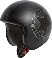 Premier Le Petit Star Carbon, open face helmet , color: Matt Black/White , size: M