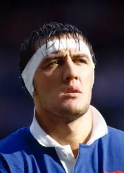 Olivier Roumat of France during the Quarter-final match against En- Old Photo