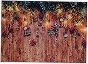 TEHAUX Valentine's Day Floral Board Backdrop Photography Background Cloth for Party and Event Decor Durable Studio Backdrop for Memorable Photo Booth Moments