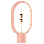 USB Rechargeable Mini HENGPRO Balance LED Table Lamp Ellipse Magnetic Mid-air Switch Eye-Care Night Light Touch Control