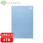 SEAGATE希捷 ONE TOUCH 4TB 2.5吋行動硬碟 冰川藍 (STKZ4000402)