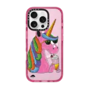 iPhone 16 Pro Impact Case MagSafe Compatible Millie the Magical Unicorn clear background