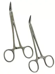 Stieglitz Root Dental Forceps Angled, Serrated Tips, Fragment Forceps, Locking