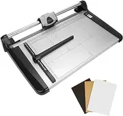 Paper Cutter, A4 Craft Paper Trimmer, Guillotine Blade Trimmer with Sliding Cutter Head, Cutting Performance Up to 10 Sheets and Painted Scale Lines, for A4 A5 Paper, Craft Paper, Photo