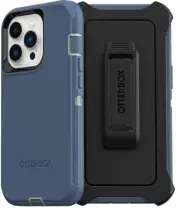 Case for iPhone 15 Pro OtterBox Defender Series + Holster - Blue White