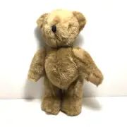 Tender Hearts Treasures brown Teddy Bear plush jointed 12" vintage