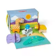 Melissa & Doug Snap & Play Mix & Match Jungle Animal Block Set (34 PCs) Sealed
