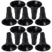 10 Pcs Solar Lawn Lamp Base Ground Lights Plastic for Outdoor Post