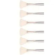 6x Jasart Interlocking Size 4 Acrylic/Oil Art Paint Fan Brush Fine Hog Bristle