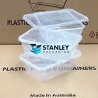 500ML Food Container Plastic DISPOSABLE Takeaway Reusable Box Lids