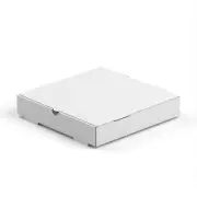 12" x 12" x 2" White Corrugated Plain Unprinted Pizza / Bakery Box (100/Bundle)