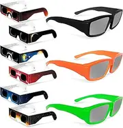 Solar Eclipse Glasses NASA Approved 2024 CE and ISO Certified Optical Quality Safe Shades for Direct Sun Viewing